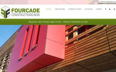 Réalisation d’un site internet et du logo pour Fourcade Construction Bois