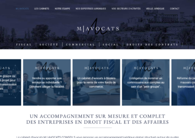 Création d’un site internet et référencement pour M Avocat Conseils sur Béziers