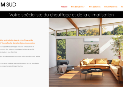 Création d’un site internet pour une société de climatisation à Toulouse