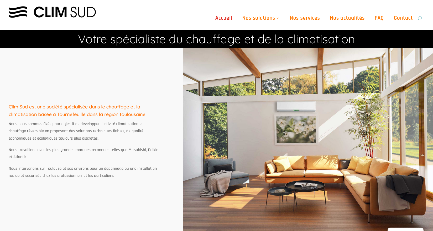 site internet pour les entreprises de climatisation