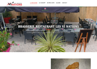 Création du site internet de la brasserie des VI nations