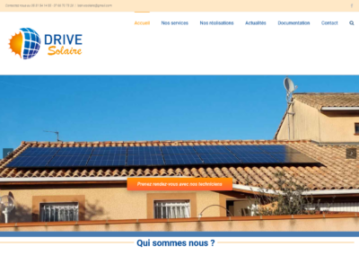 Création du site internet du Drive Solaire à Colomiers Toulouse