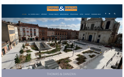 Création du site internet pour la société Thomas et Danizan à Toulouse.