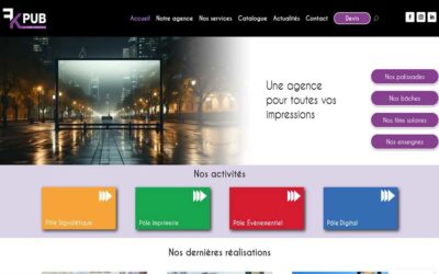 Création du site internet de la société FK Pub à Launaguet 31