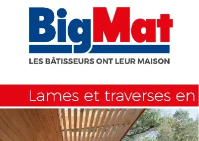 Réalisation de la plaquette promotionnelle Terrasse Carrelage pour notre client BigMat