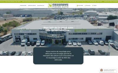 Création du site internet e-commerce pour Cazenave Pièces Auto à Colomiers
