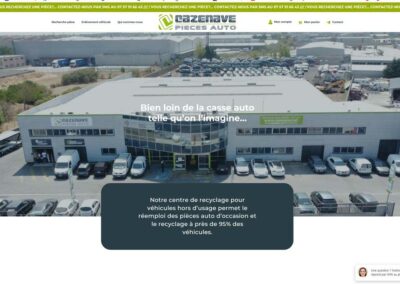 Création du site internet e-commerce pour Cazenave Pièces Auto à Colomiers