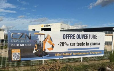 Bâche micro-perforée pour l’entreprise CZN Machinery