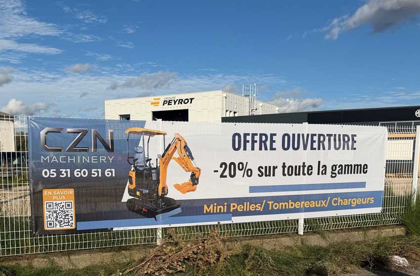 Bâche publicitaire Colomiers Toulouse