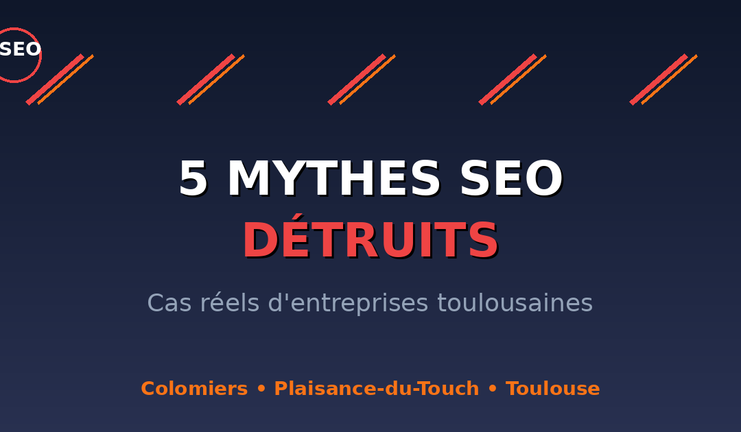 Les 5 mythes SEO qui coûtent cher aux entreprises de Toulouse (et comment on les a détruits)