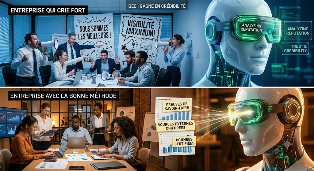 Crédibilité auprès des IA